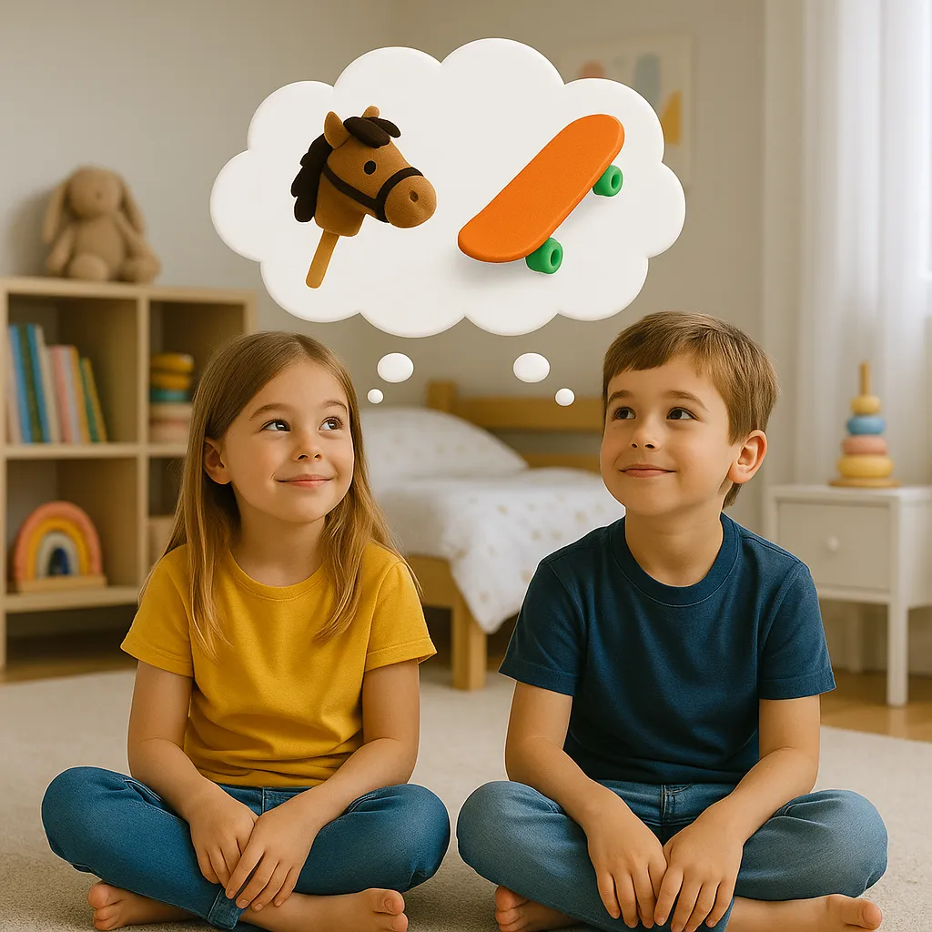 Children imagining their saving goals